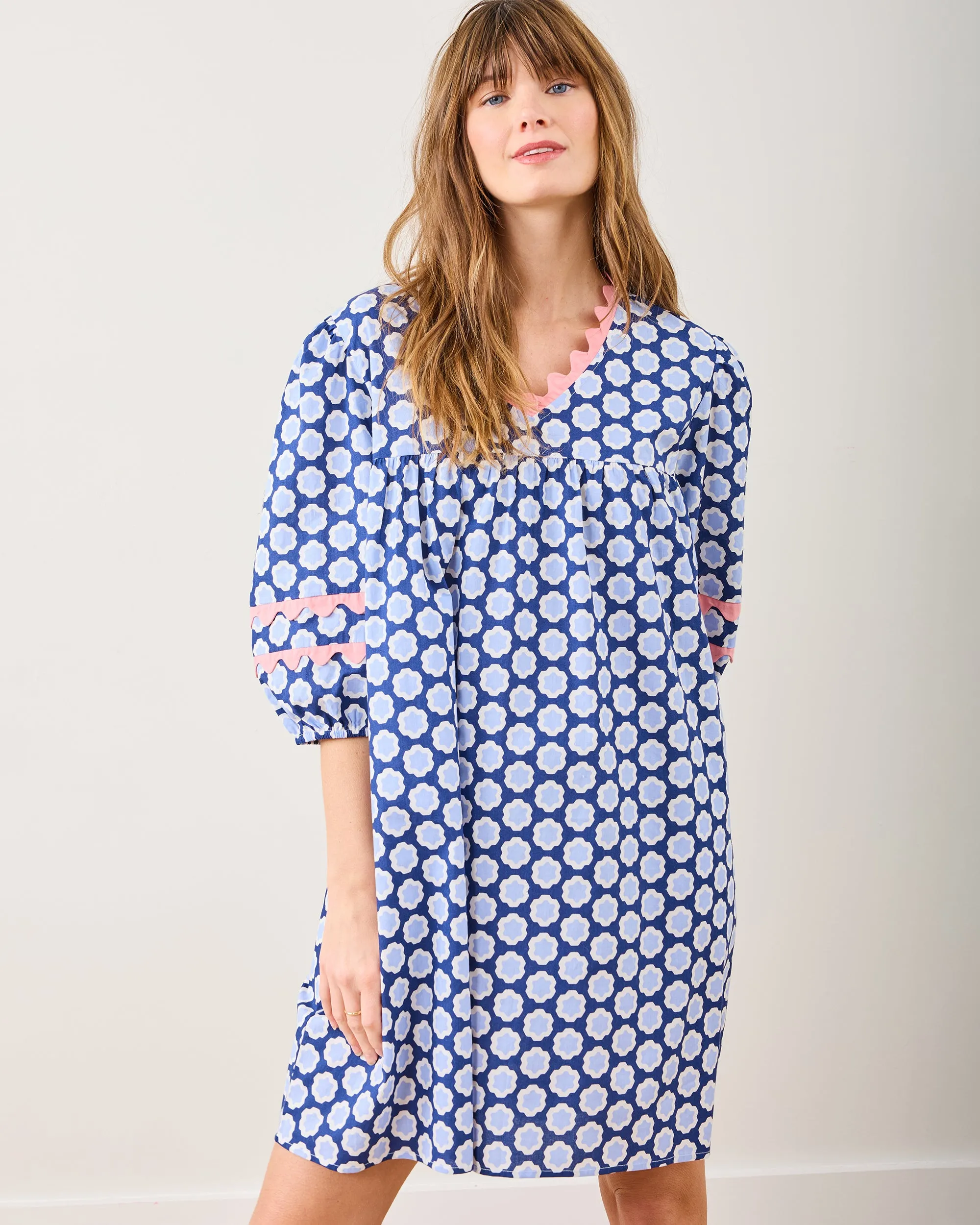 Hello Hexagon - Poppy Dress - Periwinkle Pop