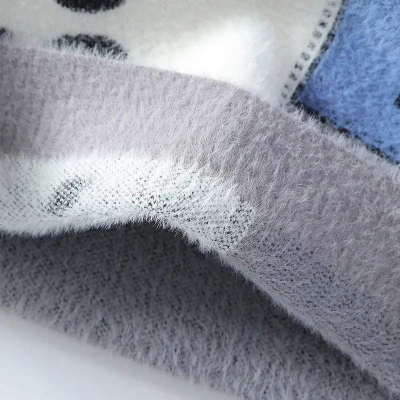 High End Luxury Mink Cashmere Sweater Men Pullovers 2024 New Fall Winter Soft Warm Pull Homme Fashion Mens Christmas Sweaters