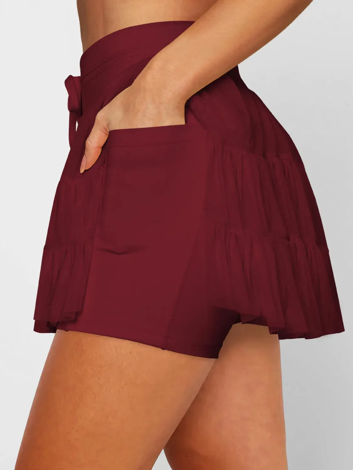 High Waist Skort with Pockets
