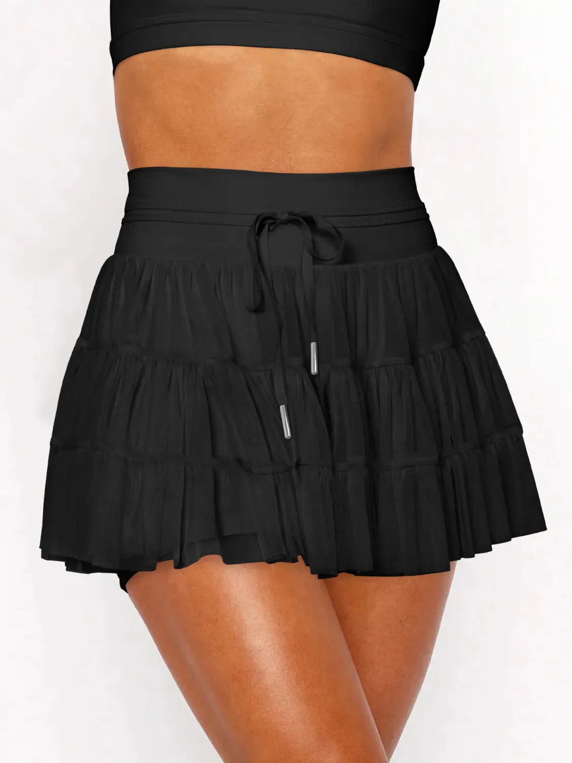 High Waist Skort with Pockets