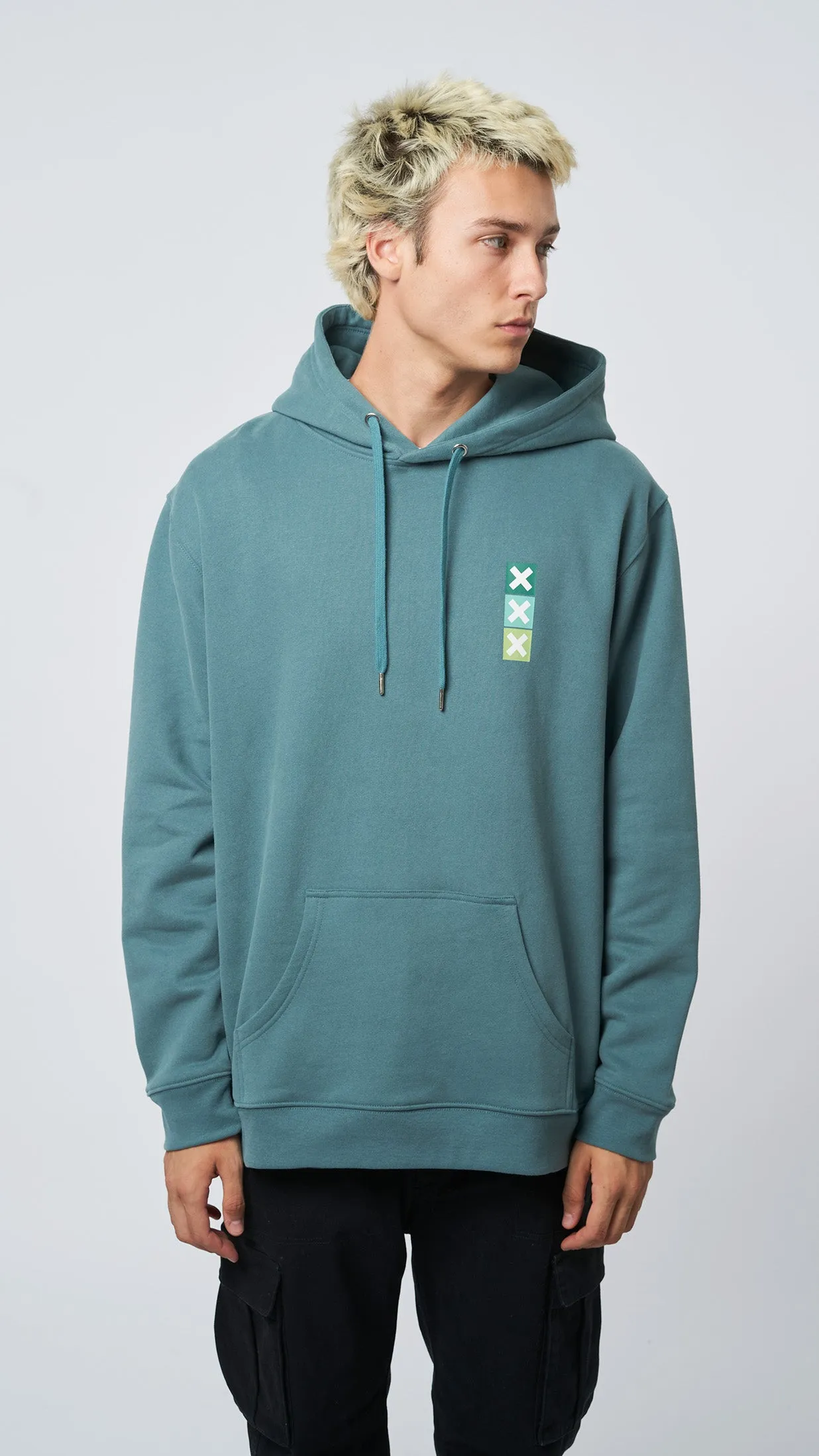HOODIE SQUARE AMAZON GREEN