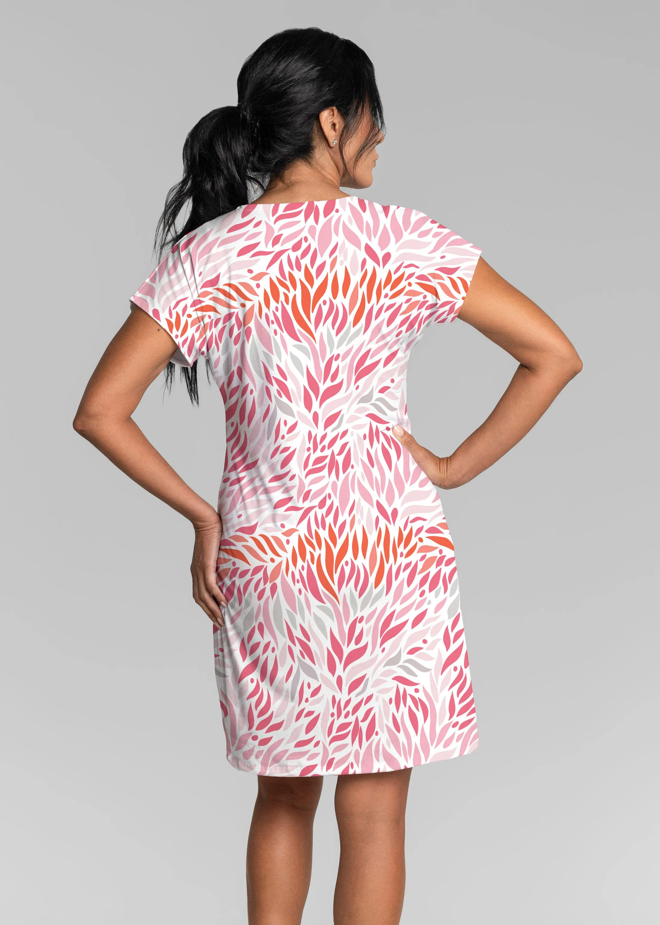 Hotsy Totsy Pink (8145) ~ Lucy Tee Dress