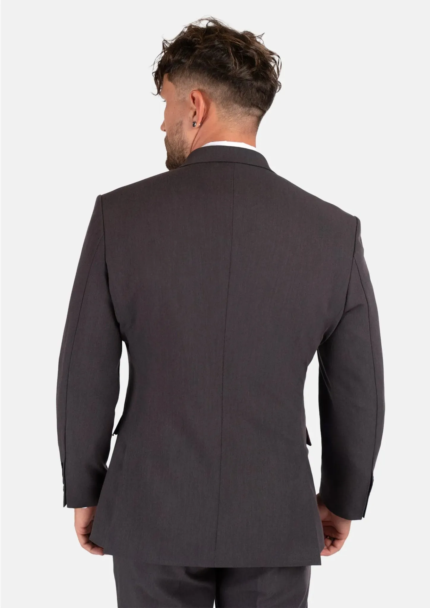 Hudson Charcoal Stretch Suit