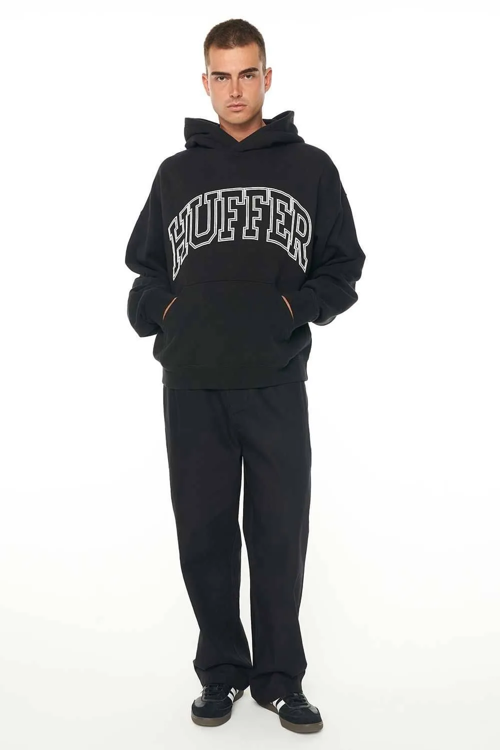 HUFFER Box Hood 350/Lined Out - Washed Black