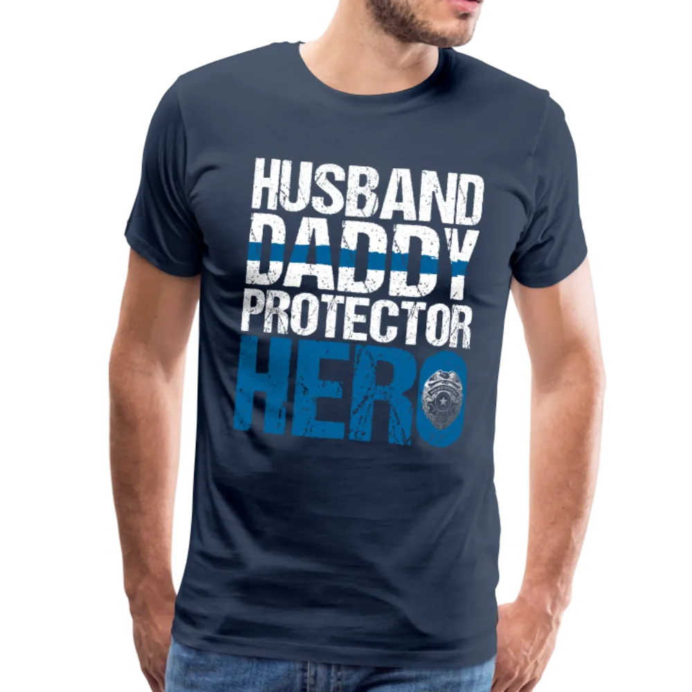 Husband Daddy Protector Hero Men's Premium T-Shirt (CK1861)