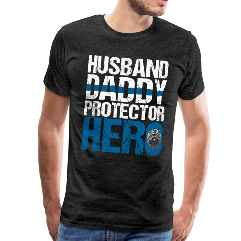 Husband Daddy Protector Hero Men's Premium T-Shirt (CK1861)