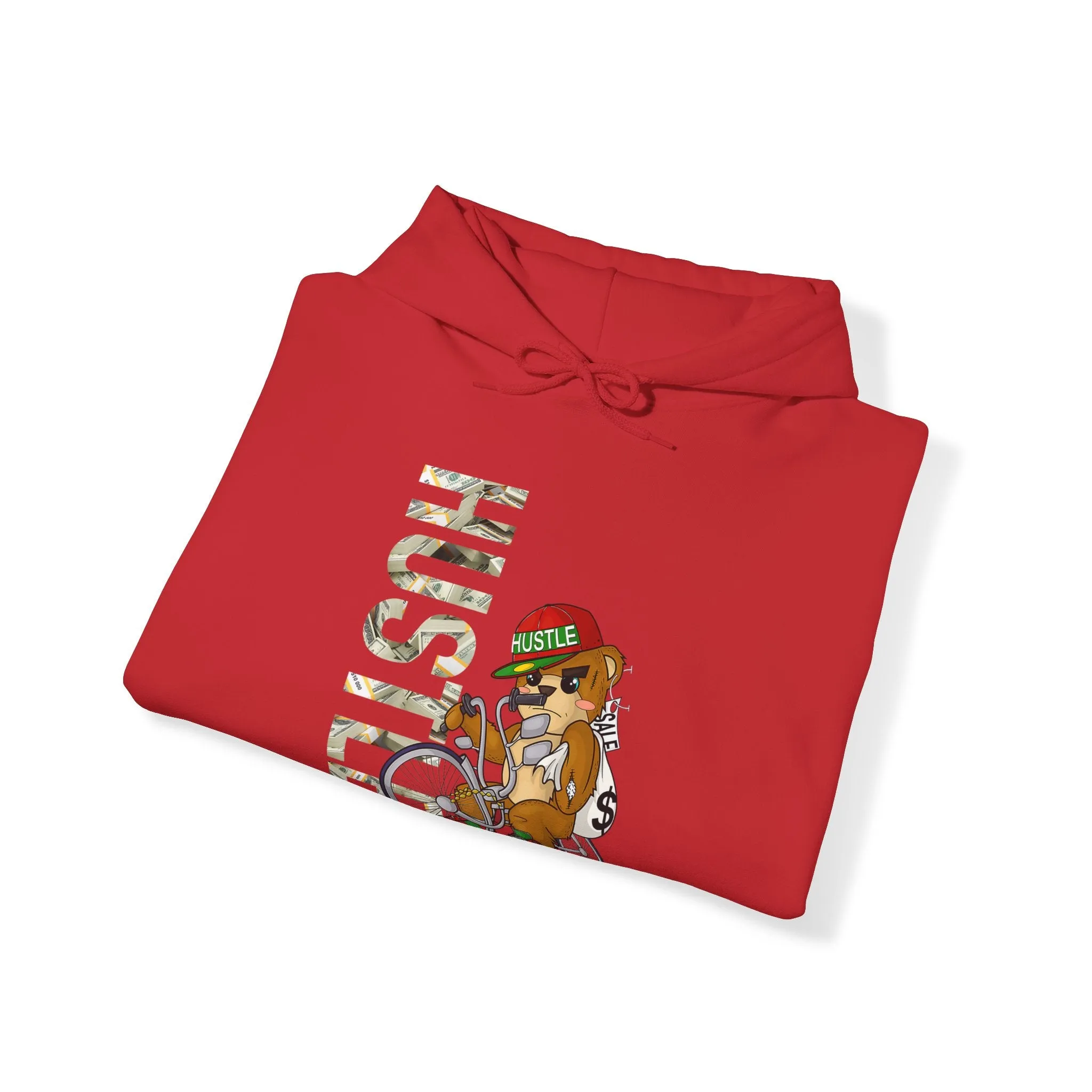 Hustle Bear Heavy Blend Unisex Hoodie