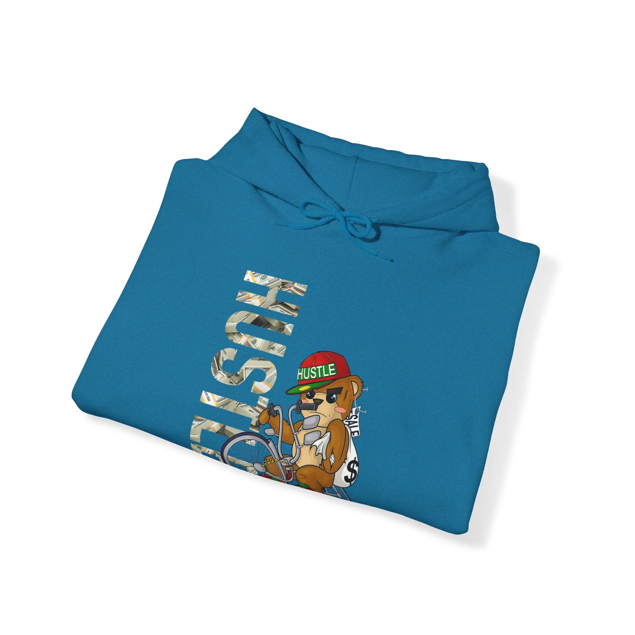 Hustle Bear Heavy Blend Unisex Hoodie