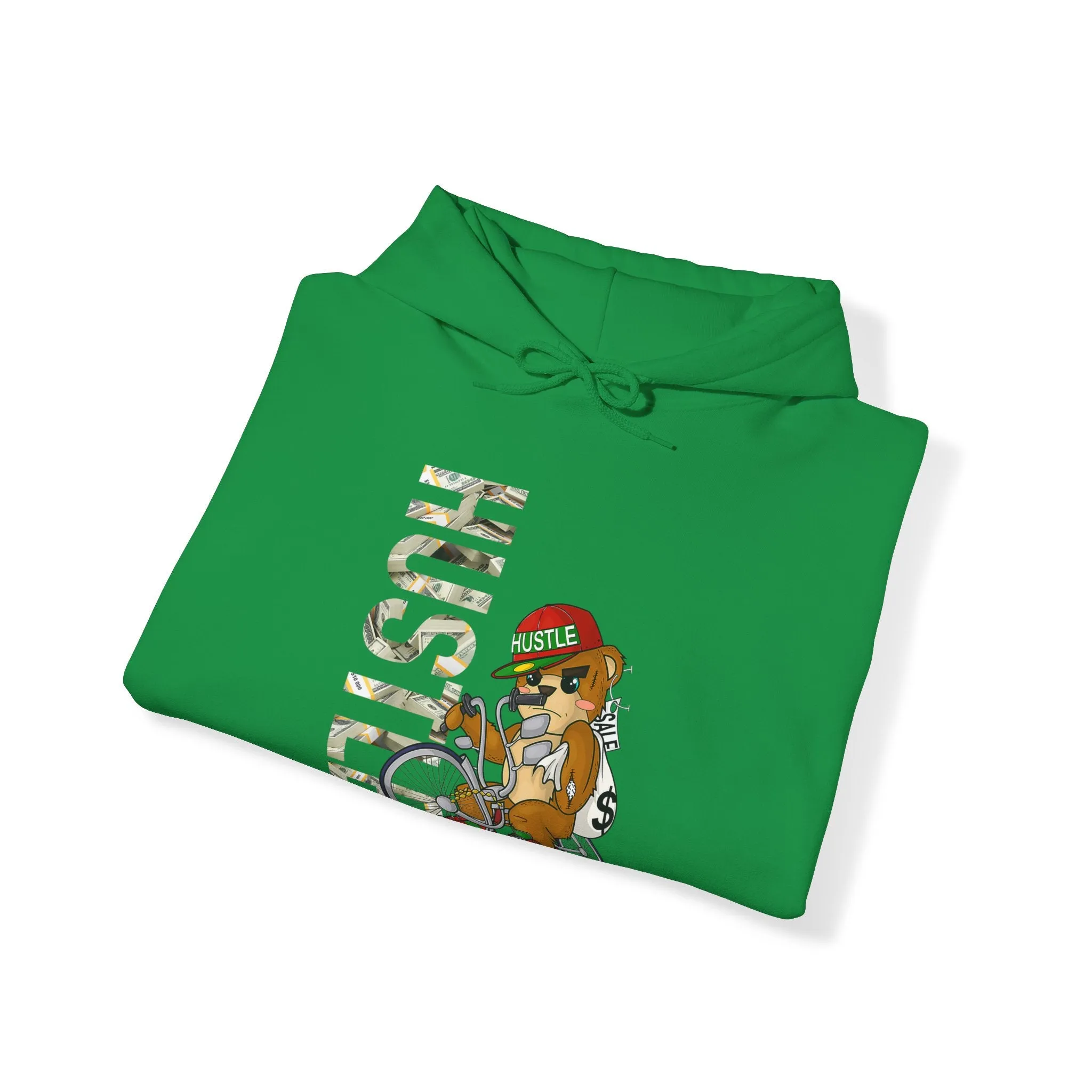 Hustle Bear Heavy Blend Unisex Hoodie
