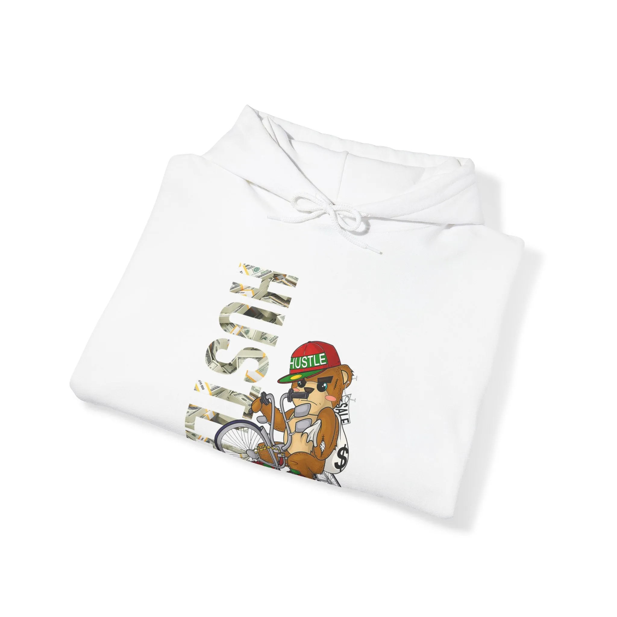 Hustle Bear Heavy Blend Unisex Hoodie