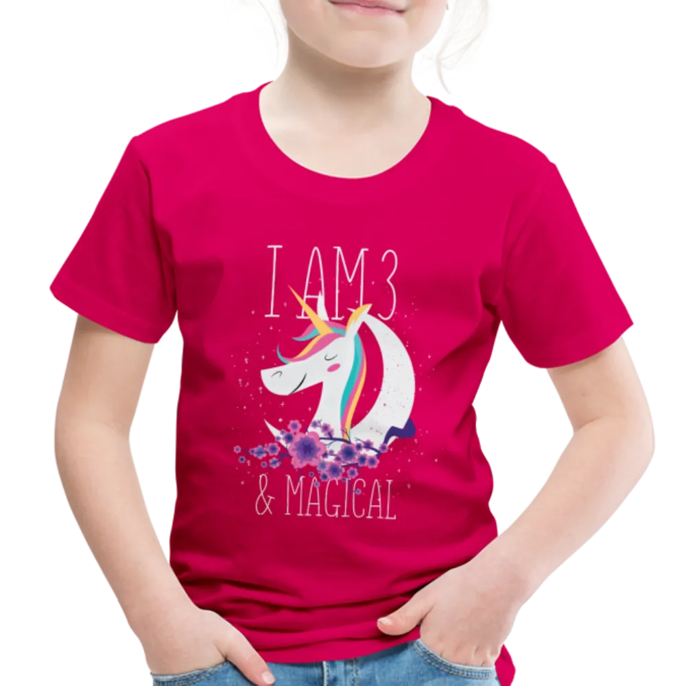 I am 3 and Magical  Toddler Premium T-Shirt