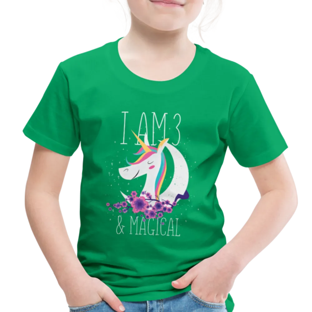 I am 3 and Magical  Toddler Premium T-Shirt