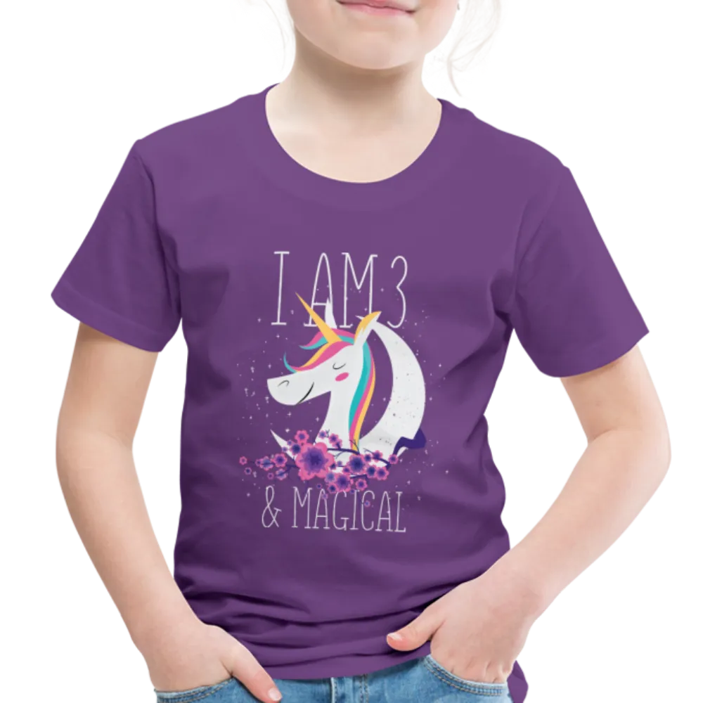 I am 3 and Magical  Toddler Premium T-Shirt