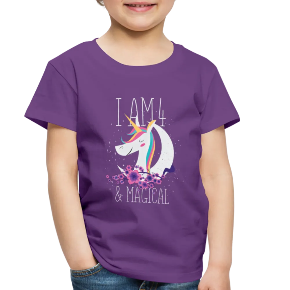 I am 4 and Magical Toddler Premium T-Shirt