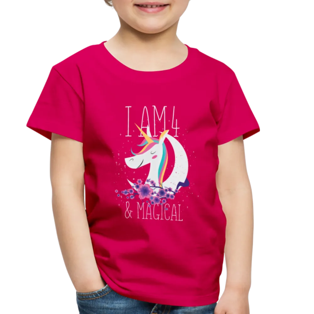 I am 4 and Magical Toddler Premium T-Shirt