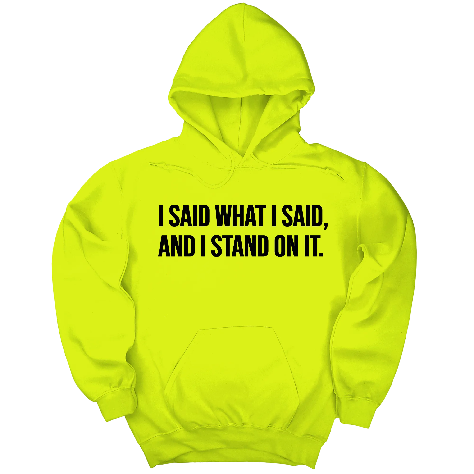 I Said What I Said and I Stand on It Unisex Hoodie