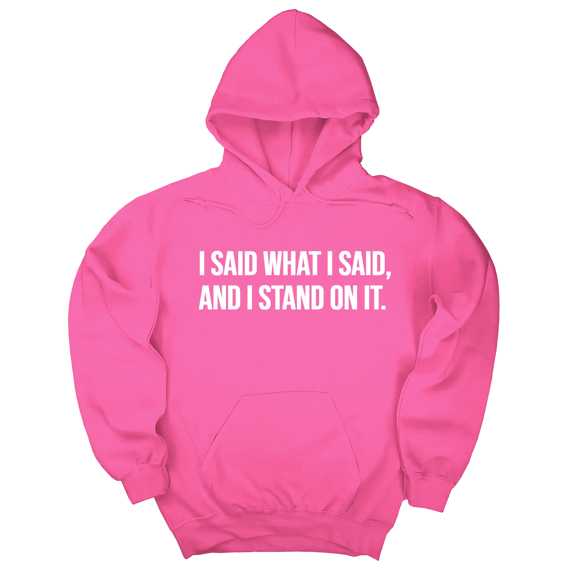 I Said What I Said and I Stand on It Unisex Hoodie