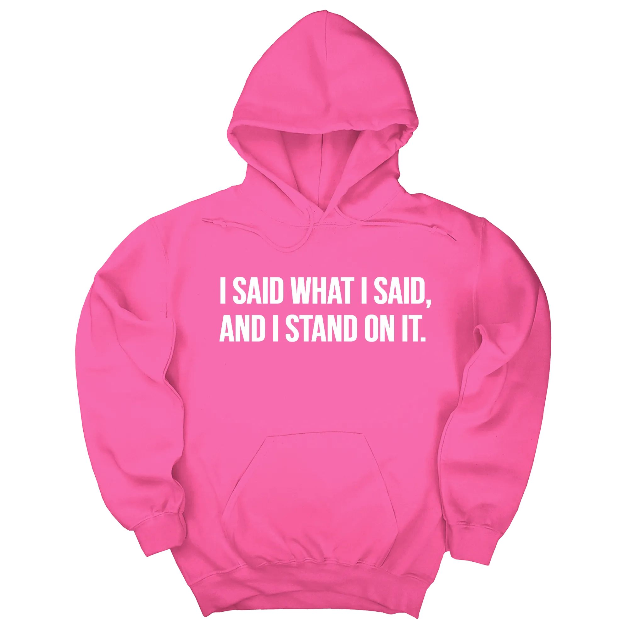 I Said What I Said and I Stand on It Unisex Hoodie