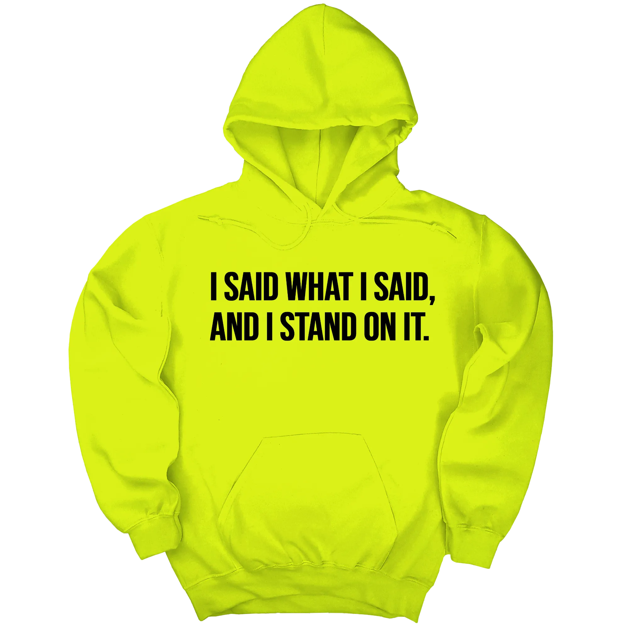 I Said What I Said and I Stand on It Unisex Hoodie