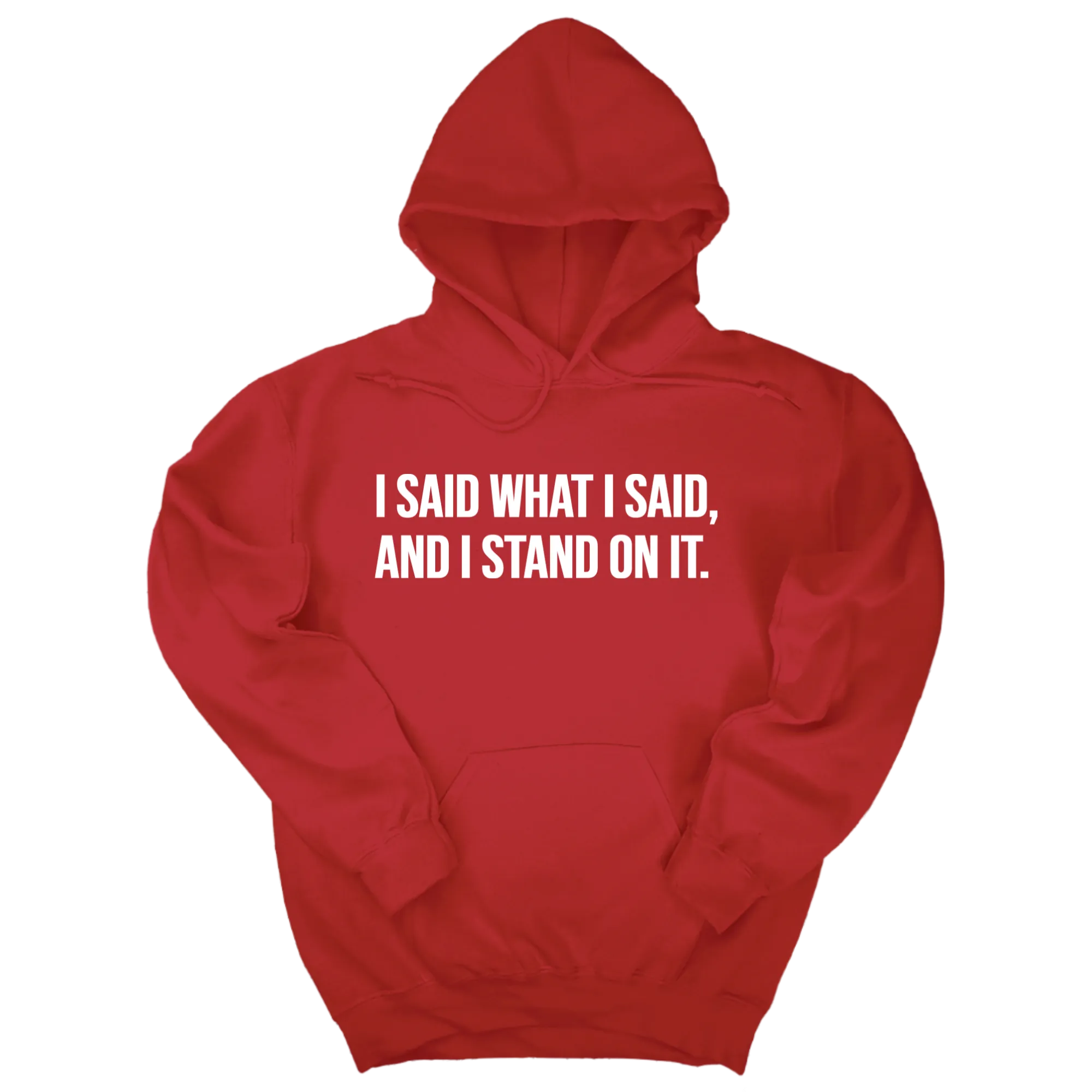 I Said What I Said and I Stand on It Unisex Hoodie