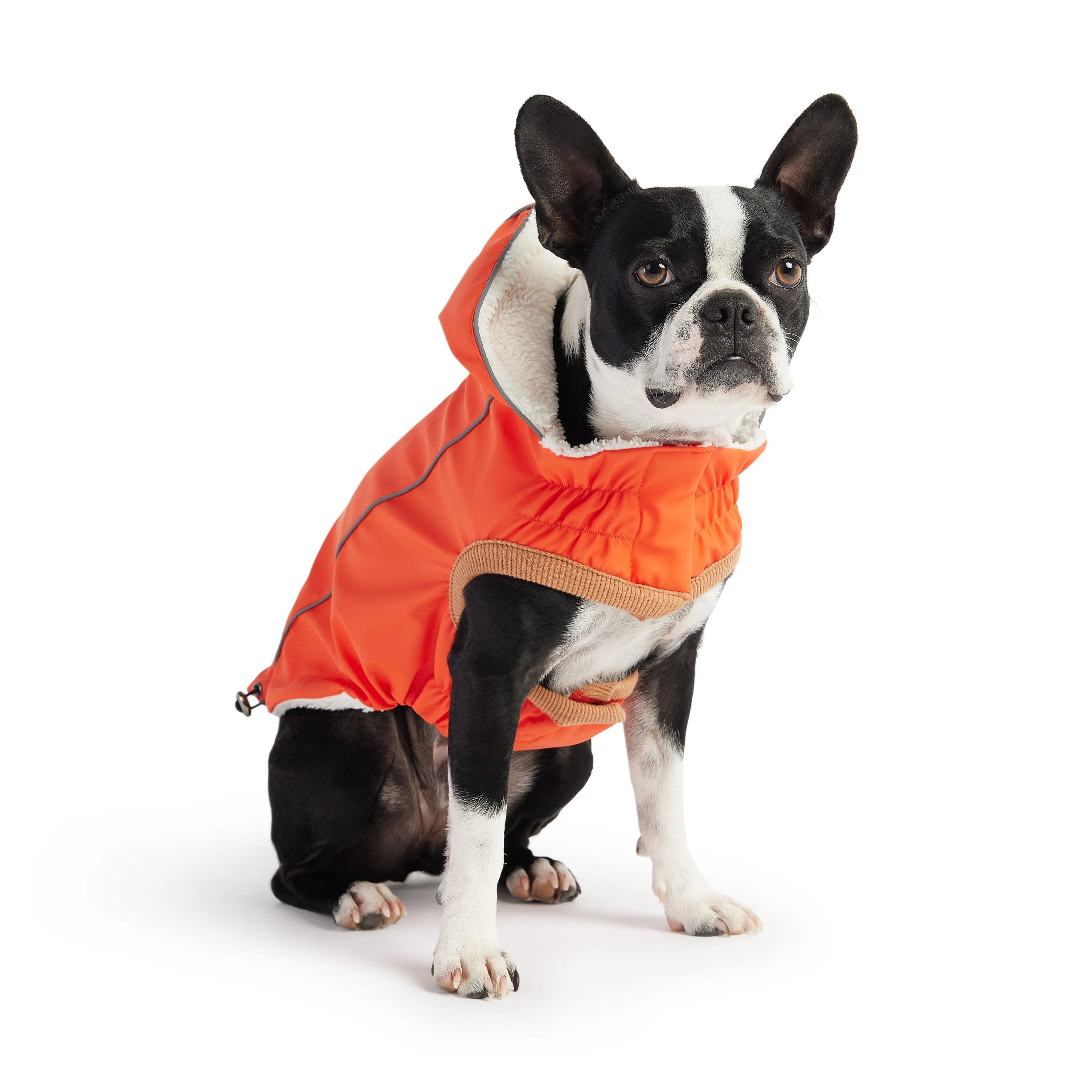 Insulated Raincoat w/ Popcorn Sherpa - Orange