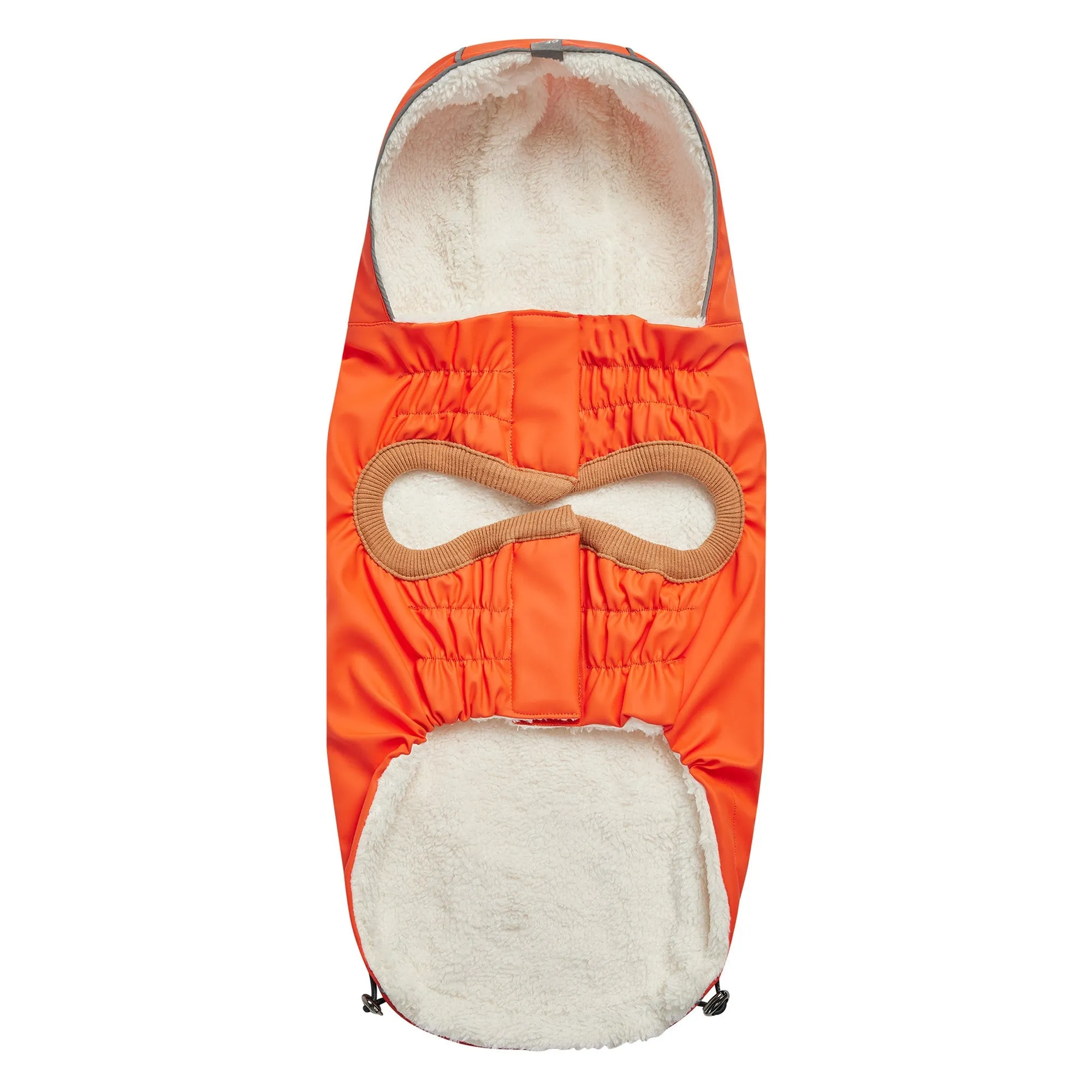 Insulated Raincoat w/ Popcorn Sherpa - Orange