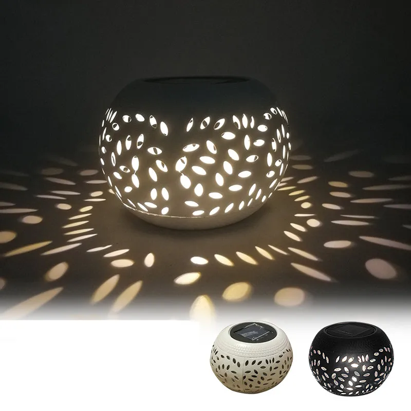 Iron Art Hollow Out Solar Light Garden Patio Decoration