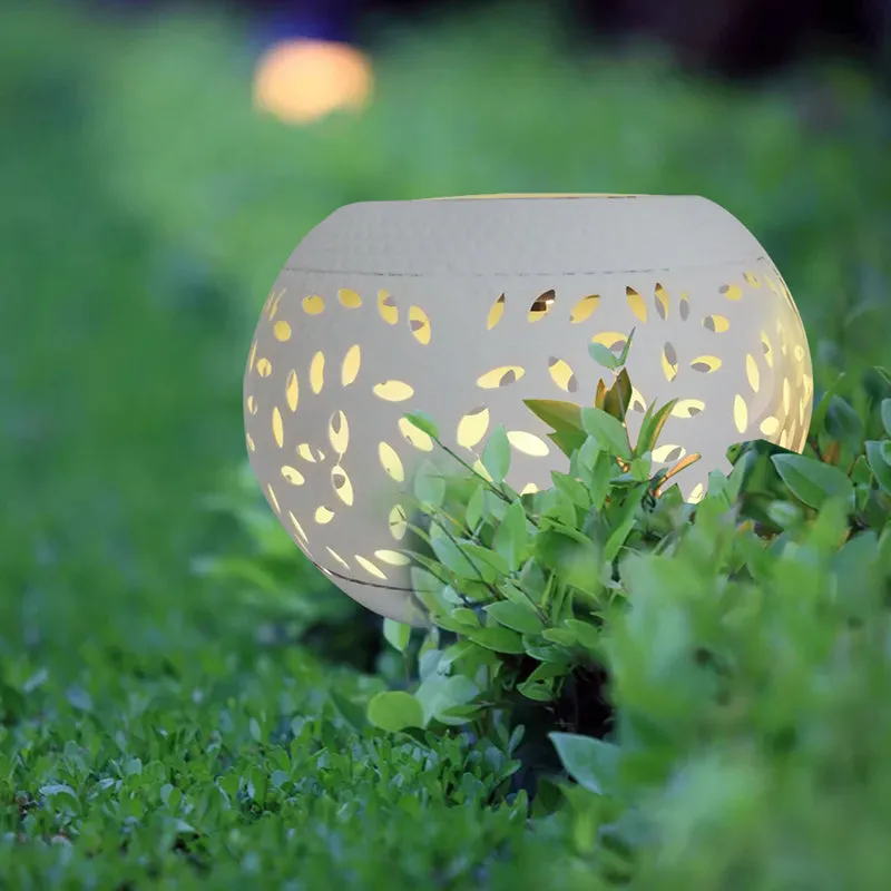 Iron Art Hollow Out Solar Light Garden Patio Decoration