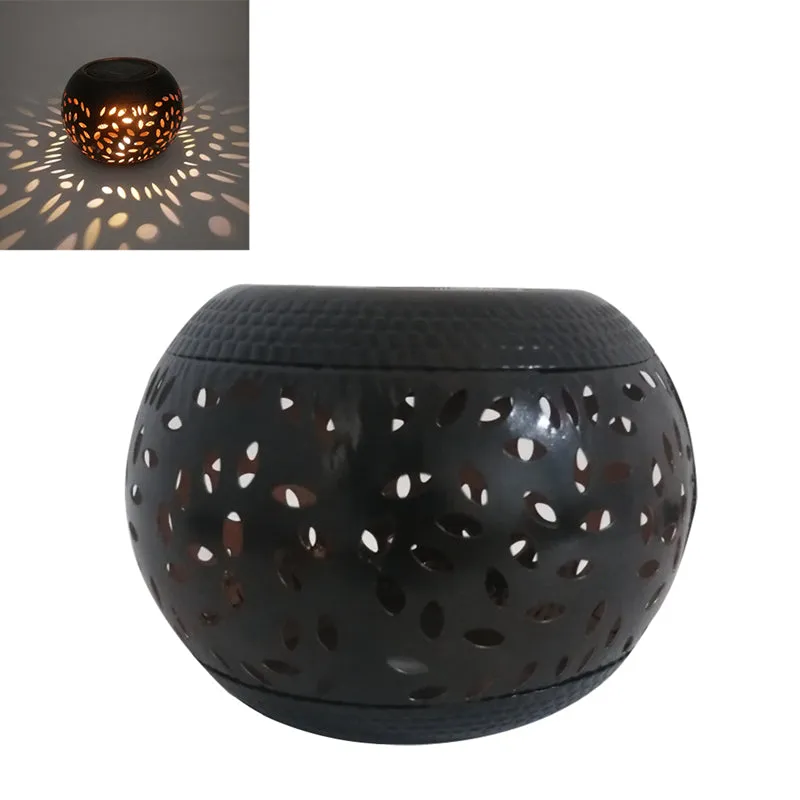 Iron Art Hollow Out Solar Light Garden Patio Decoration