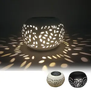 Iron Art Hollow Out Solar Light Garden Patio Decoration