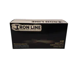 IRONLINE Textured Latex Gloves-Case of 1000 Gloves