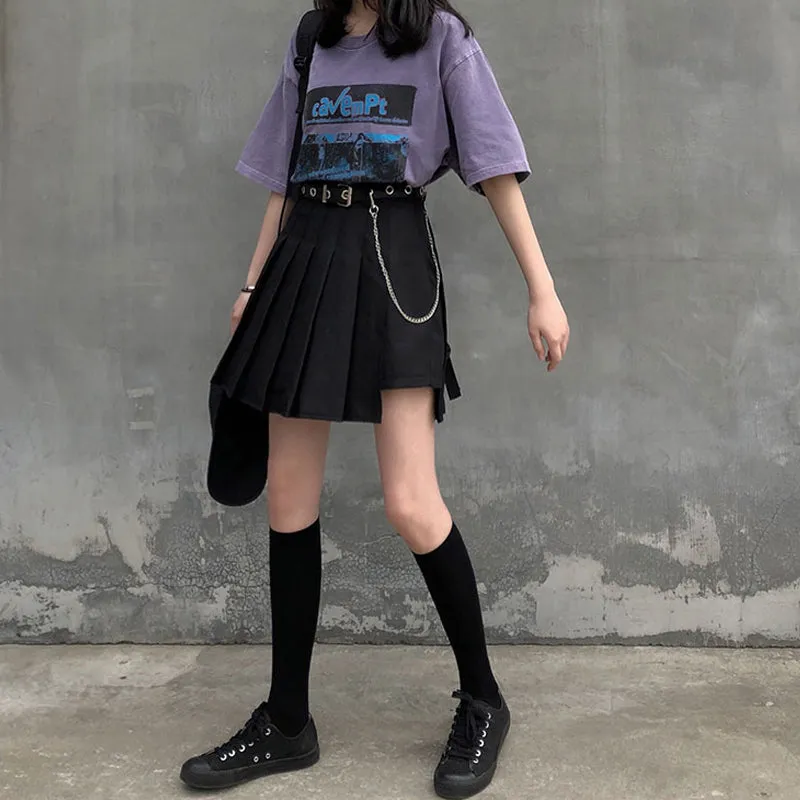 Irregular high waist skirt KF81007