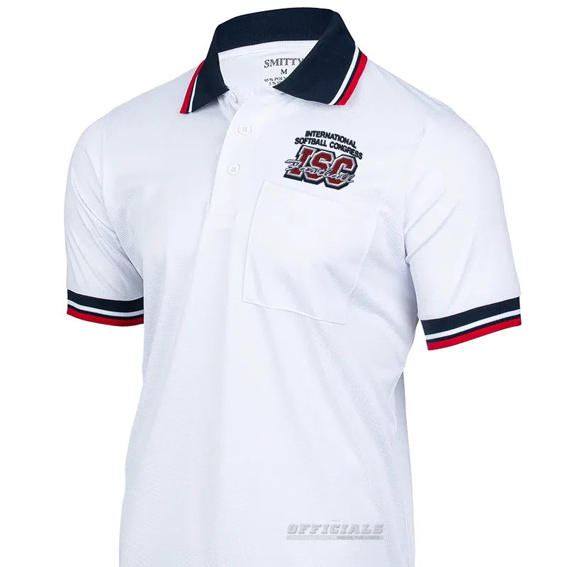 ISC Logo Smitty White Umpire Shirts
