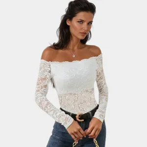 Isolde | Elegant Lace Off-Shoulder