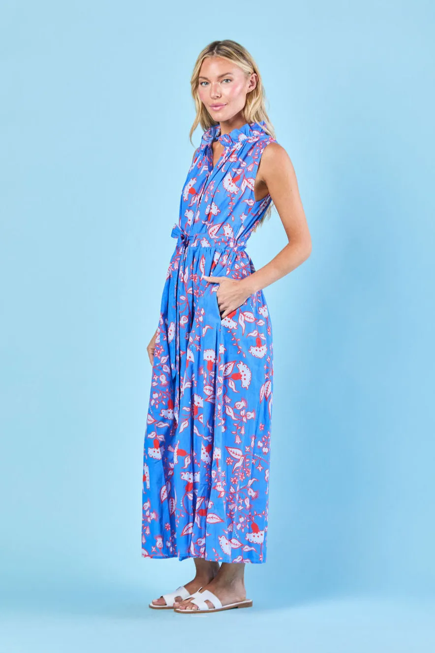 Ivy Dress in Blue Blooms