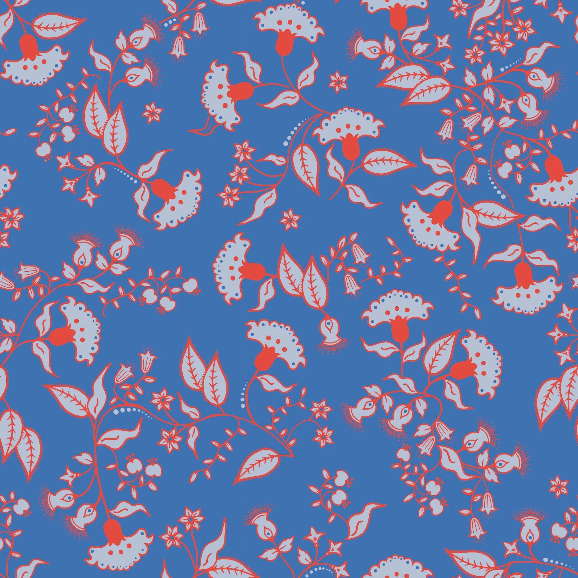Ivy Dress in Blue Blooms