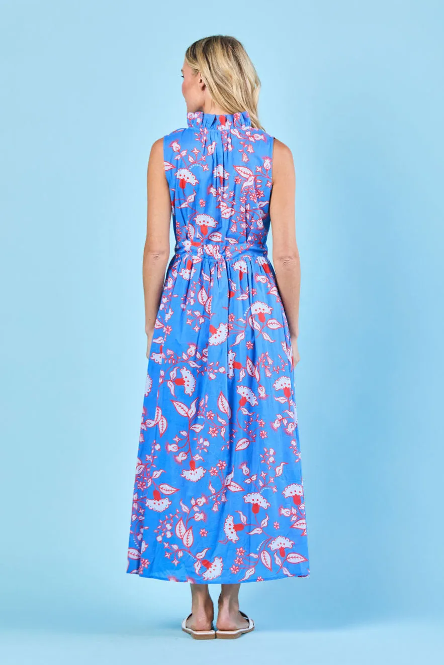 Ivy Dress in Blue Blooms
