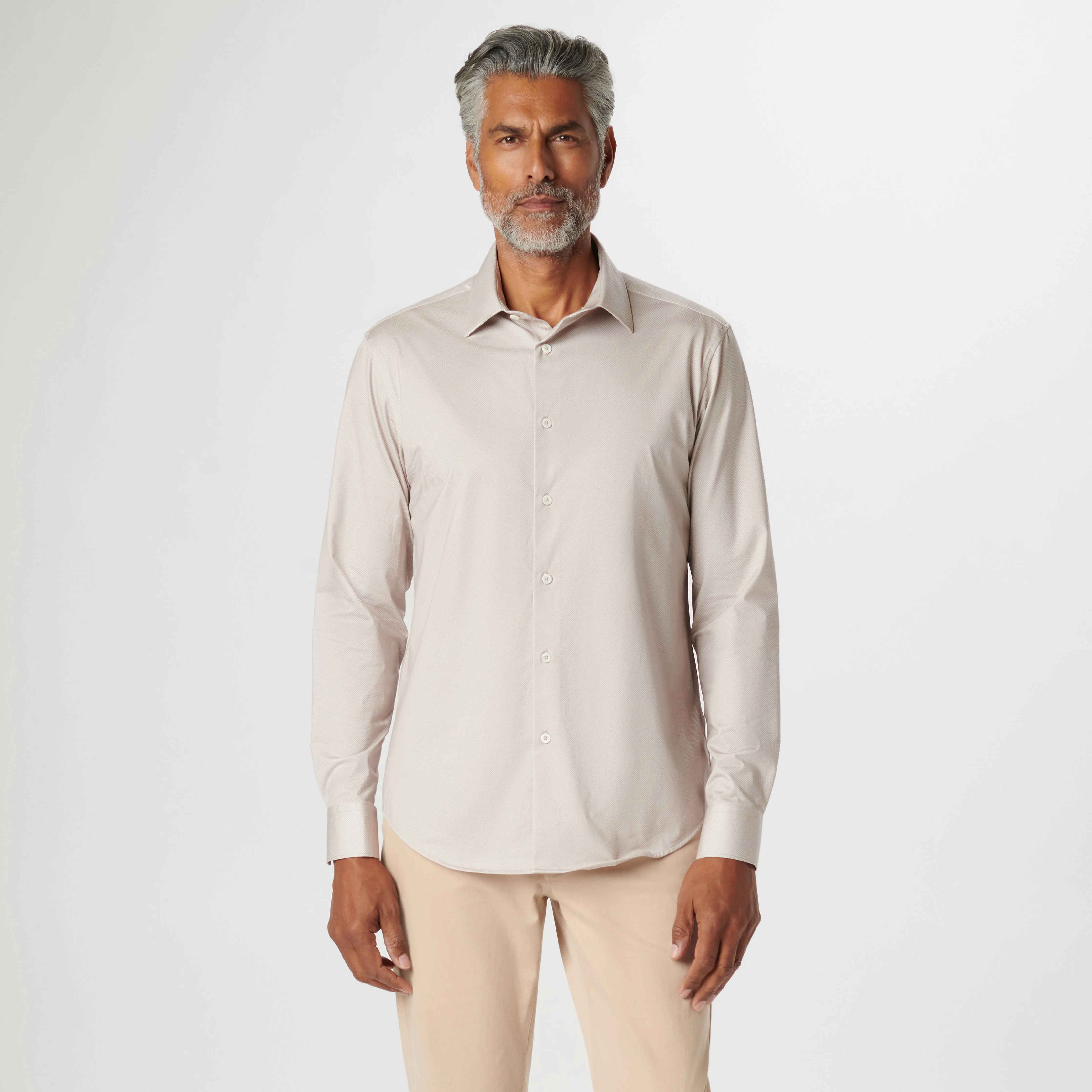 James Diagonal Pin Stripe OoohCotton Shirt