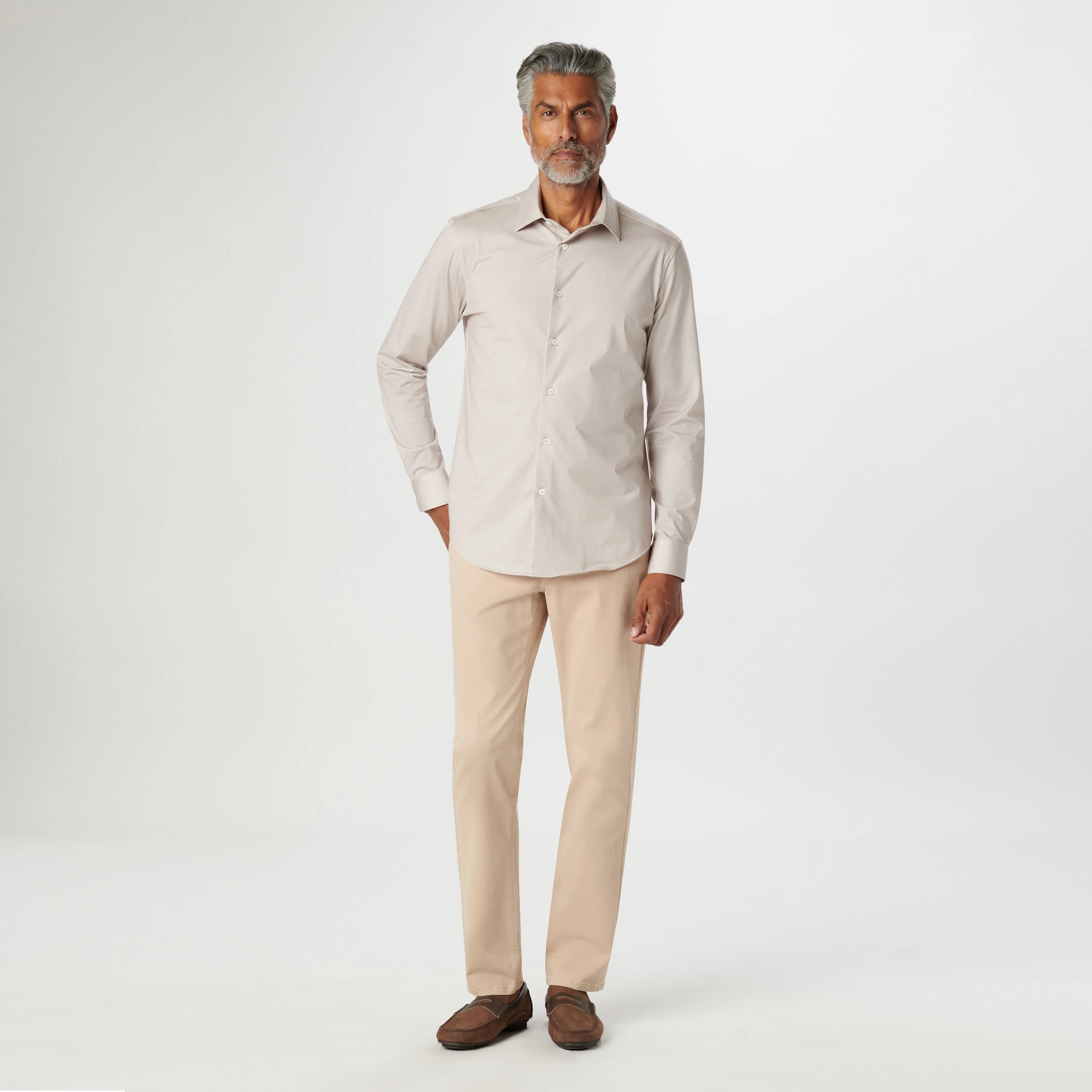 James Diagonal Pin Stripe OoohCotton Shirt