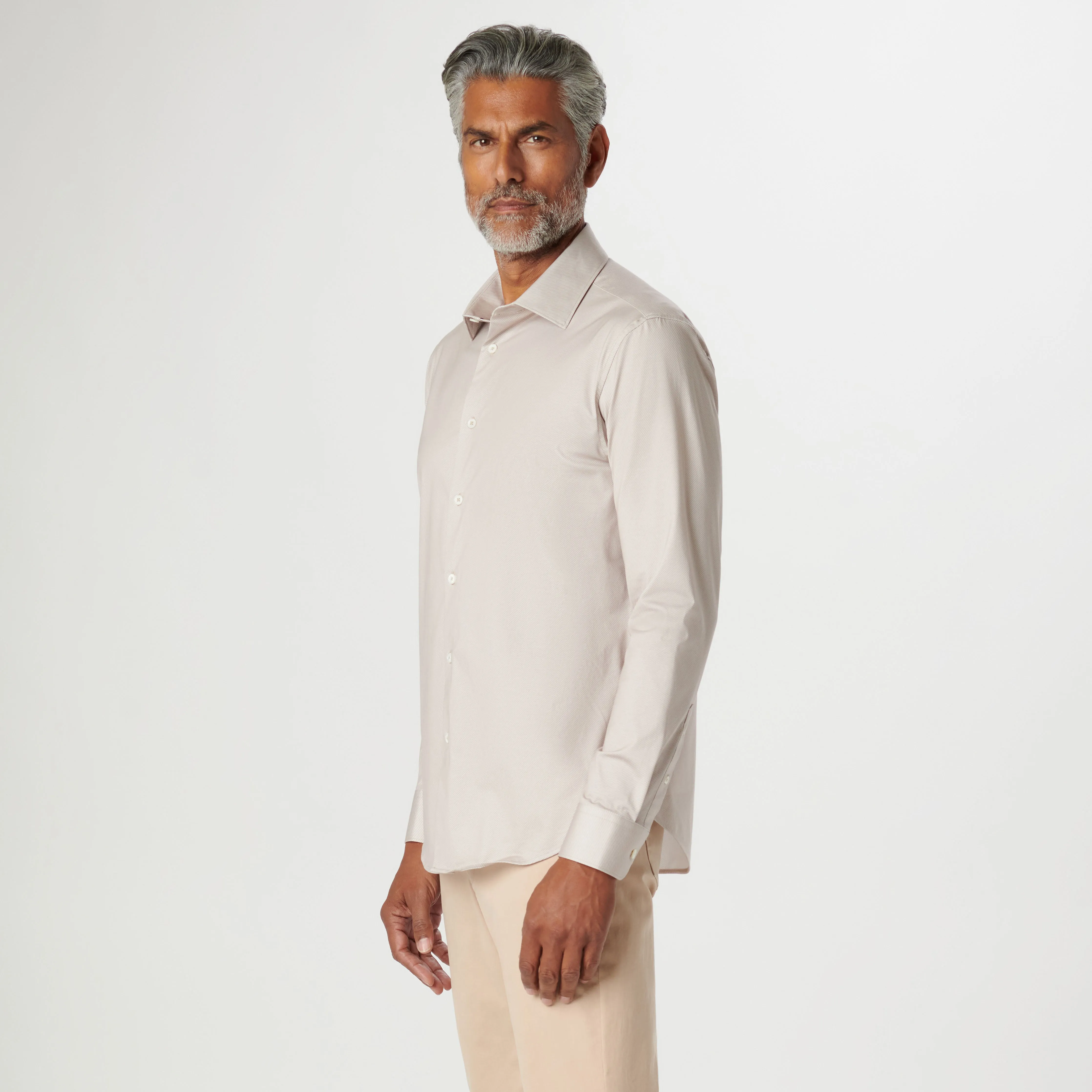 James Diagonal Pin Stripe OoohCotton Shirt