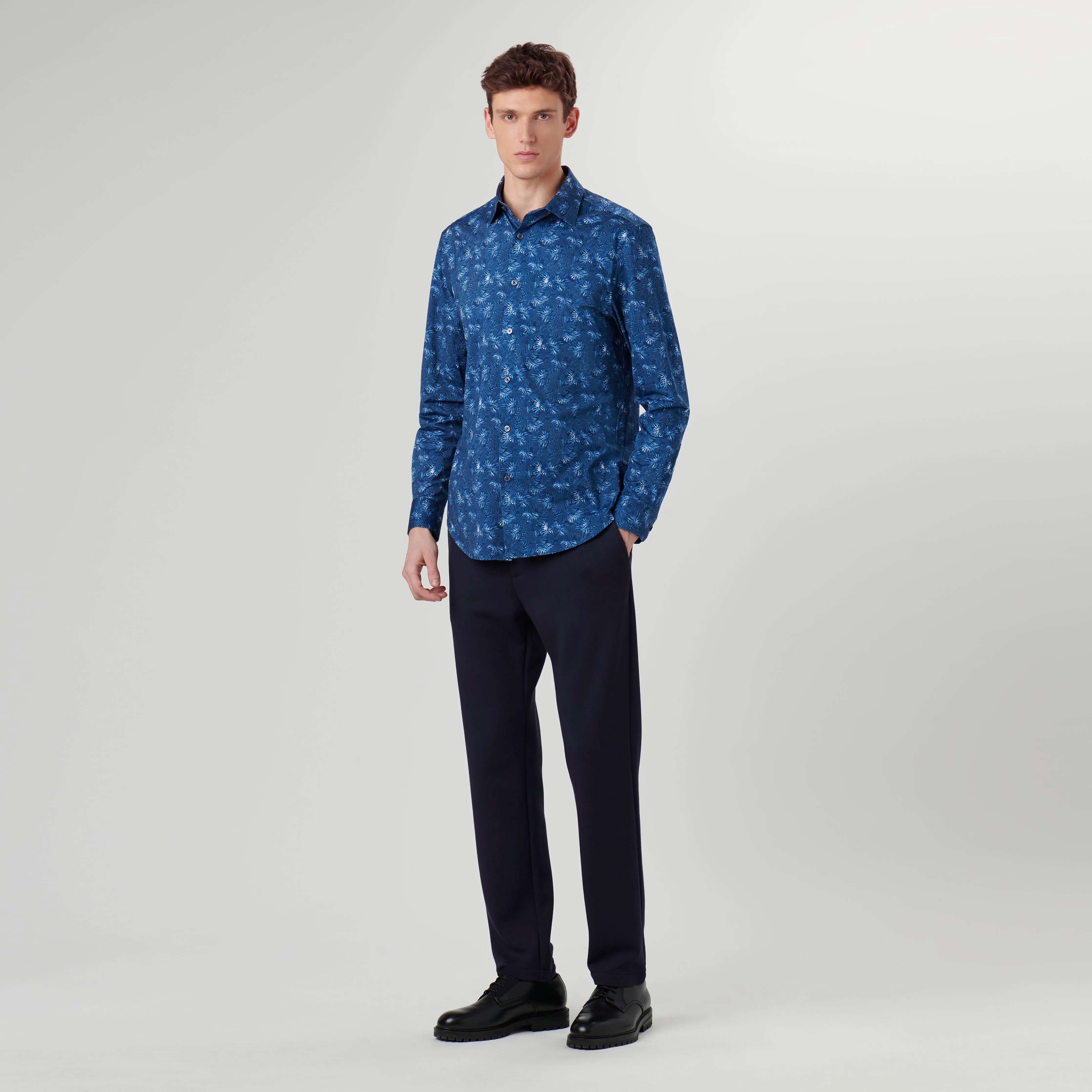 James Leaf Print OoohCotton Shirt