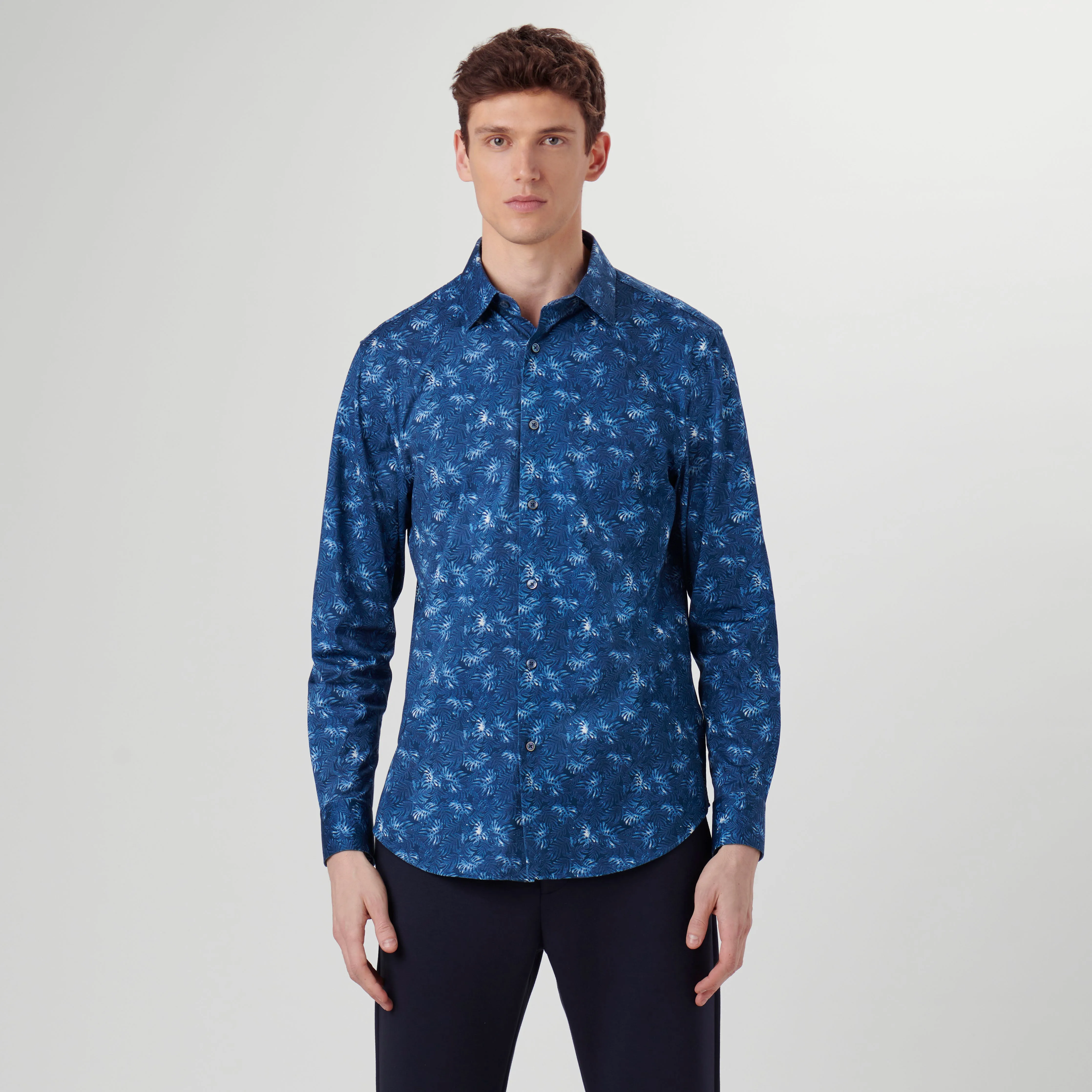James Leaf Print OoohCotton Shirt