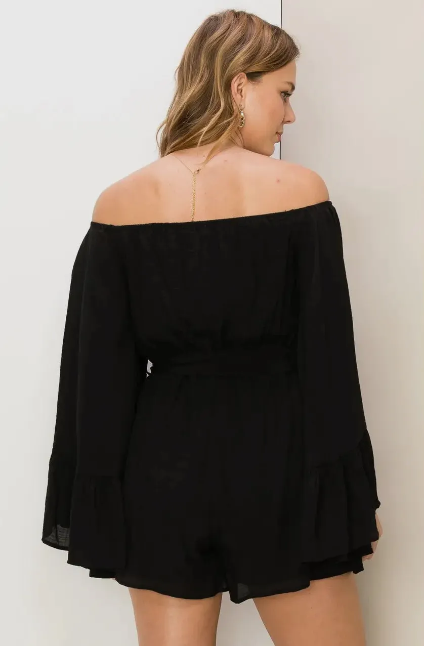 Jane bell sleeve romper