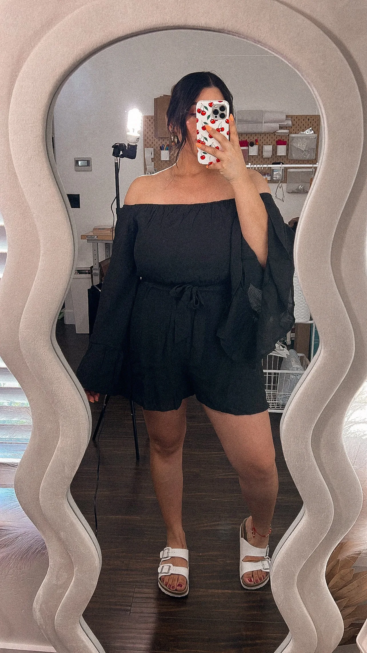 Jane bell sleeve romper