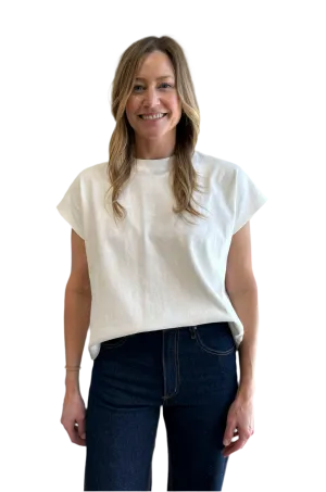 Jeanne Tee in white