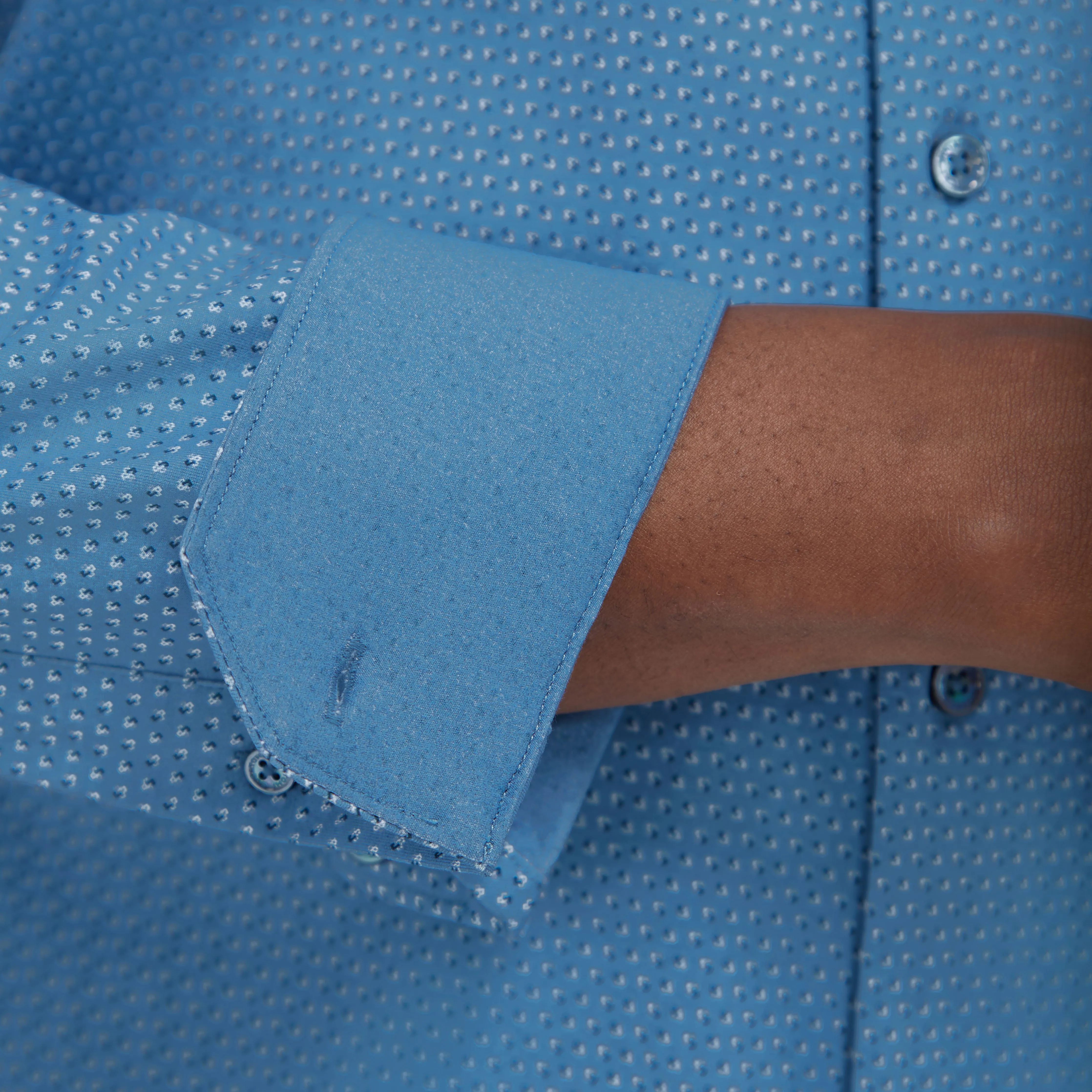 Jimmy Double Sided Micro Geometric/Solid OoohCotton Shirt