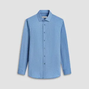 Jimmy Double Sided Micro Geometric/Solid OoohCotton Shirt