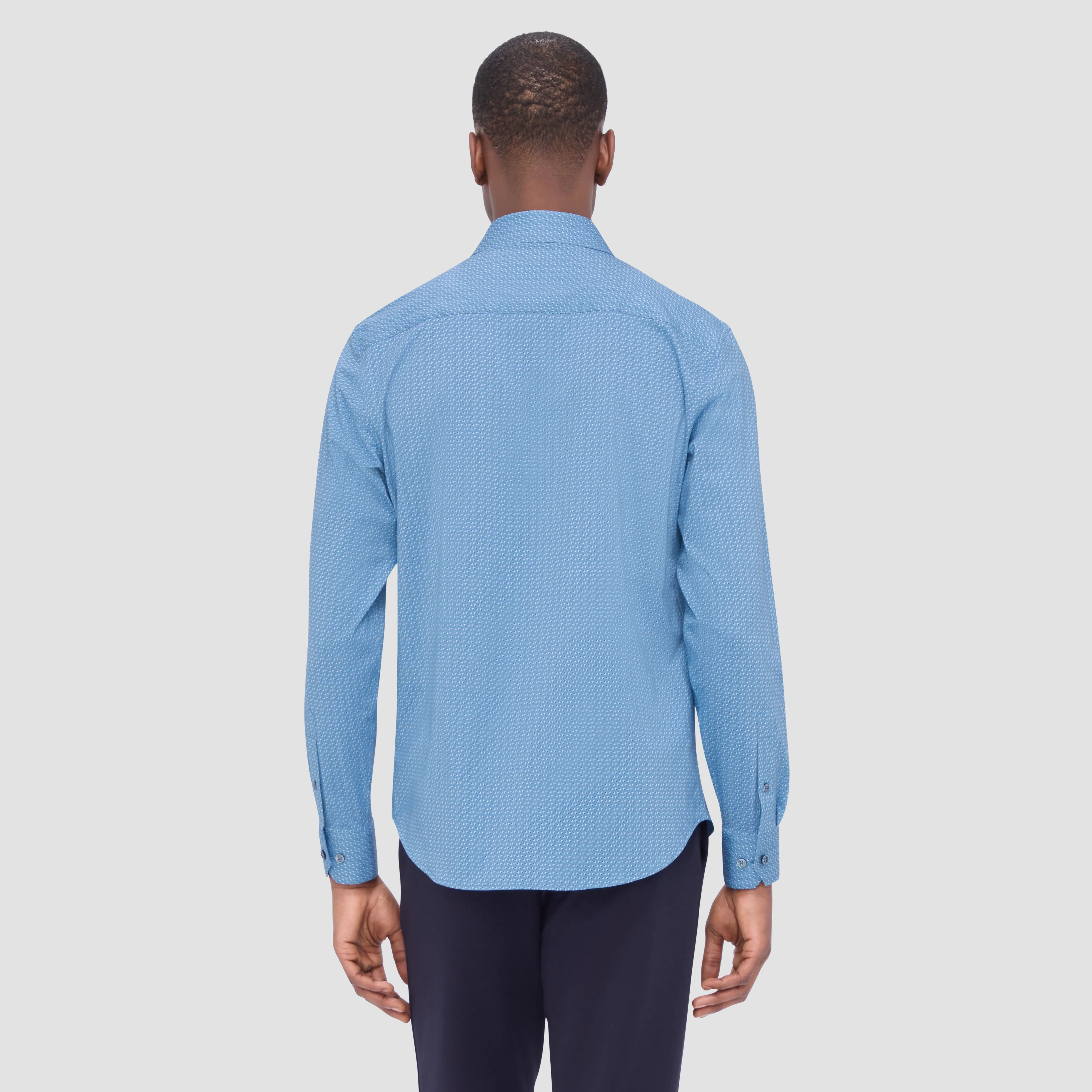 Jimmy Double Sided Micro Geometric/Solid OoohCotton Shirt