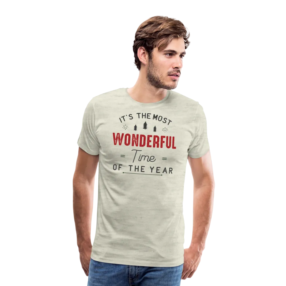 Jolly Jamboree: Men's Premium 'Most Wonderful Time of the Year' Festive Tee