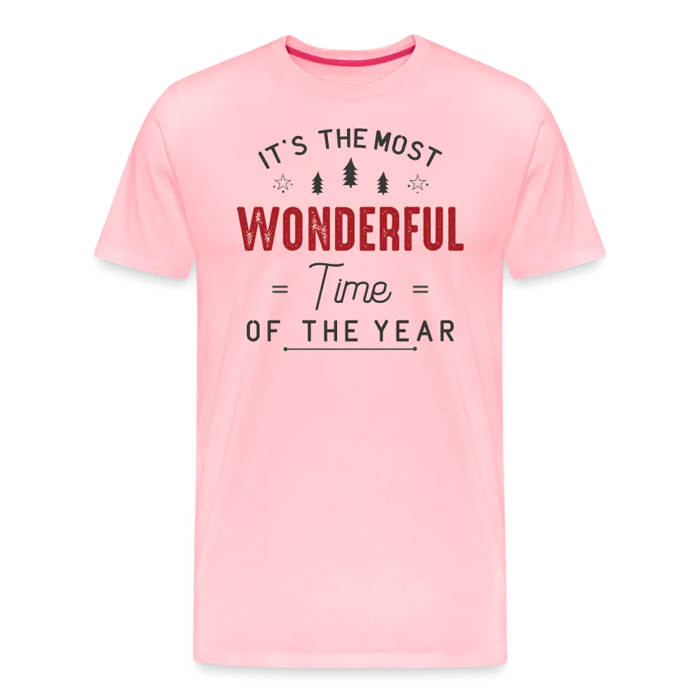 Jolly Jamboree: Men's Premium 'Most Wonderful Time of the Year' Festive Tee